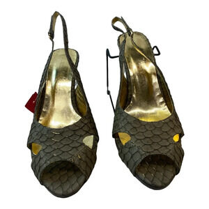 Jessica Bennet‎ Reptile Brown Pumps